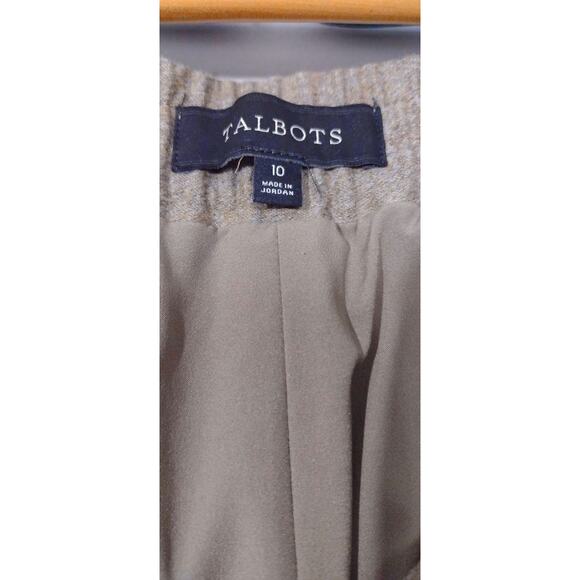 Talbots Womens Brown Italian Flannel Lined Trousers Slacks Pants Size 10 - Picture 11 of 13